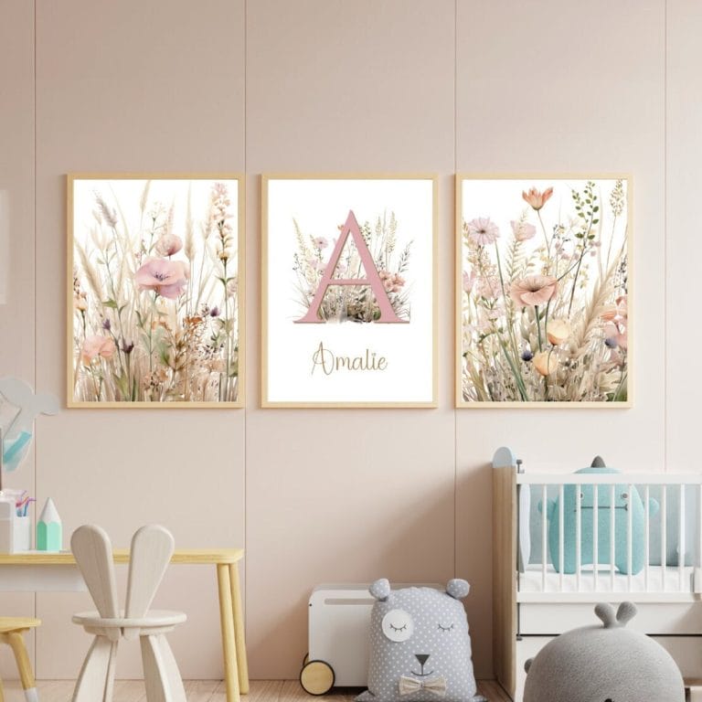 Wildflower Nursery Print Set